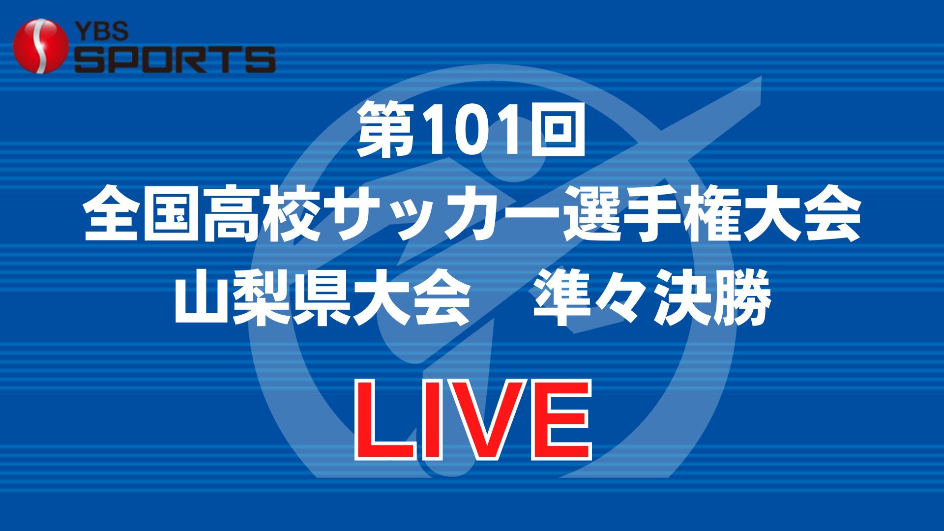 第101回全国高校サッカー選手権大会山梨県大会